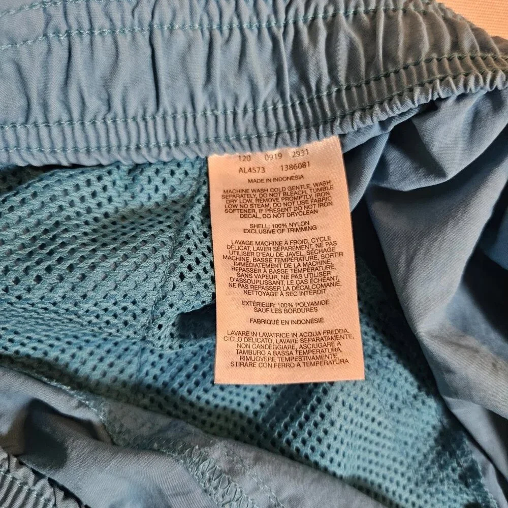 Columbia Sportswear Men’s Nylon Swim Shorts‎ XL Blue Mesh Lined Quick Dry Hiking